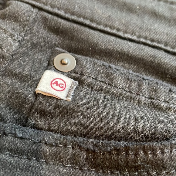 AG Low Rise Black Denim Super Skinny Ankle Jean. - distressed - Picture 10 of 12